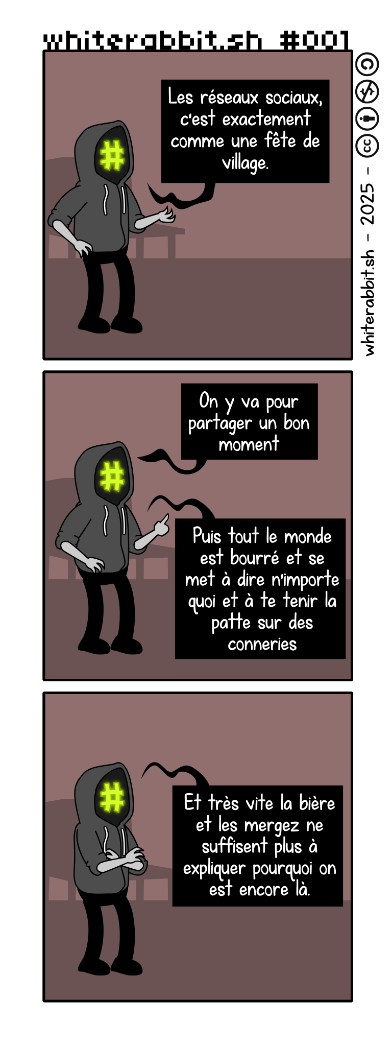Les reseaux sociaux c'est comme des fêtes de village.